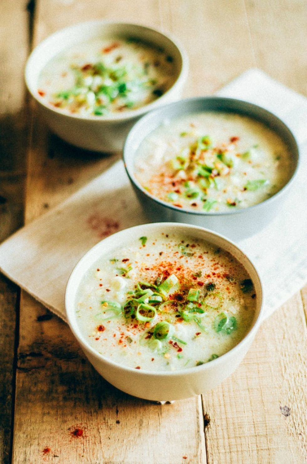 Porridge with scallion