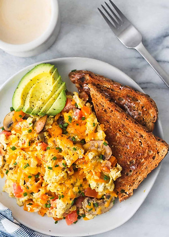 Loaded Scrambled Eggs - Easy Chicken Recipes.jpg
