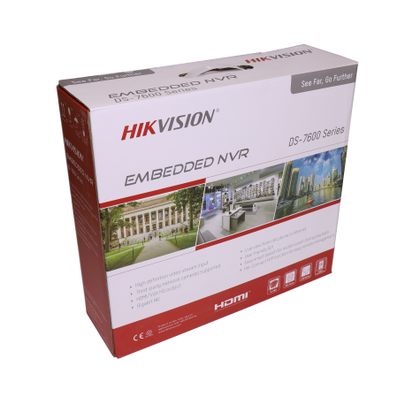 Gravador ip HIKVISION PRO de 8 canais e 8 mpx de resoluçao com 8 portas PoE