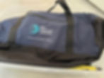 Large canvas tote bag with an older version of the Data Conversion Laboratory logo and a tagline that reads, "Control your data before it controls you."