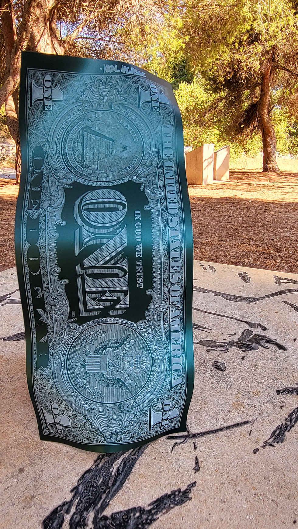 Thumbnail: Karl Lagasse - "NEW ONE DOLLAR GREEN MAT" 5 Copies