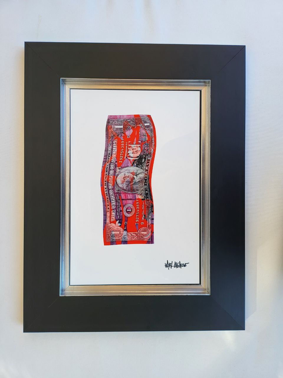Miniature : Karl Lagasse  - " One dollar in my red canvas " + NFT