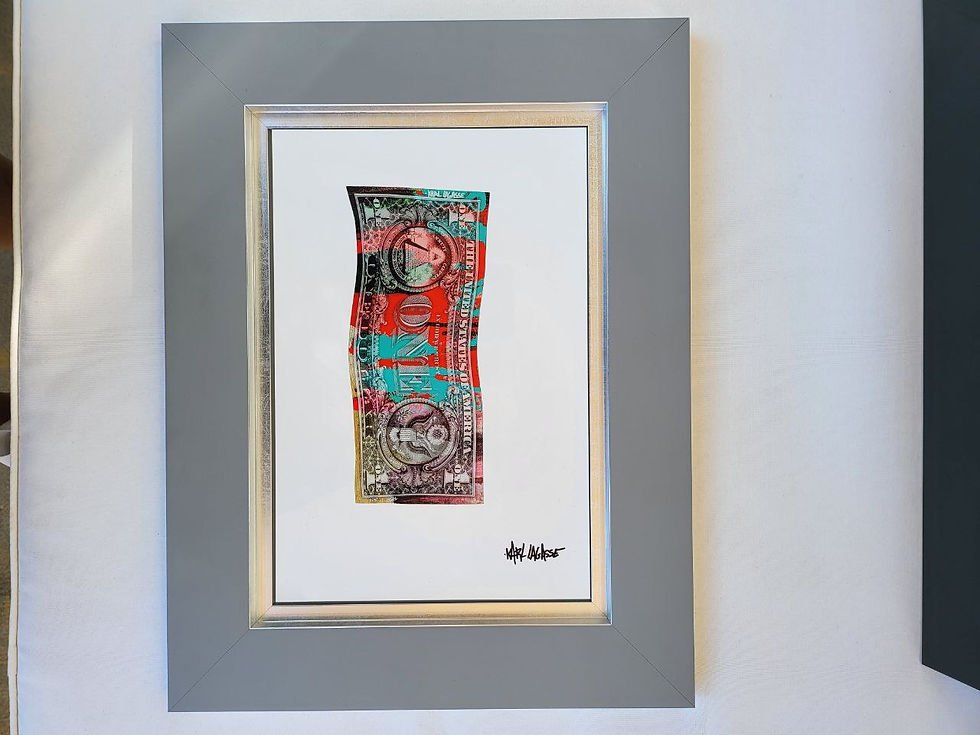 Thumbnail: Karl Lagasse - “One dollar in my abstract green and red painting” + NFT