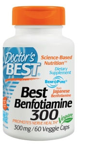 Doctor's Best Benfotiamine 300 Mg 60 Vegetarian Capsules