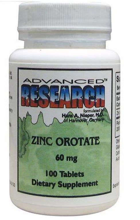 Advanced Research Zinc Orotate 60 mg 100 Tablets