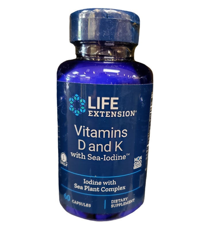 LIFE EXTENSION VITAMIN D K 60 VEGETARIAN CAPSULES