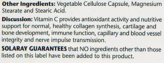 Thumbnail: Solaray Vitamin C 1000 Mg Bioflav 100 Vegetarian Capsules