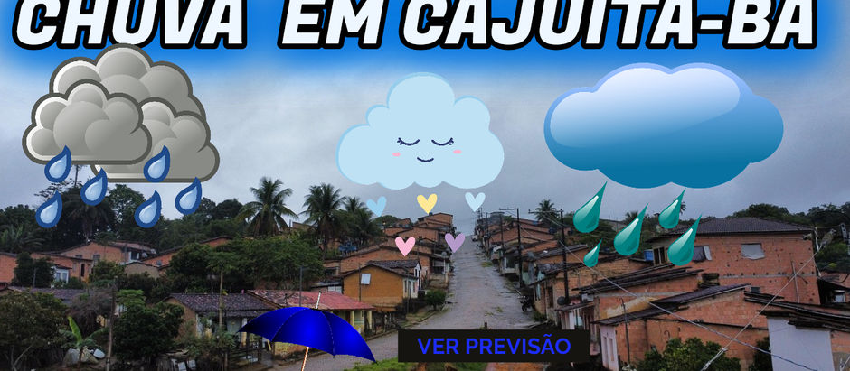 MUITA CHUVA NO POVOADO DE CAJUÍTA BAHIA