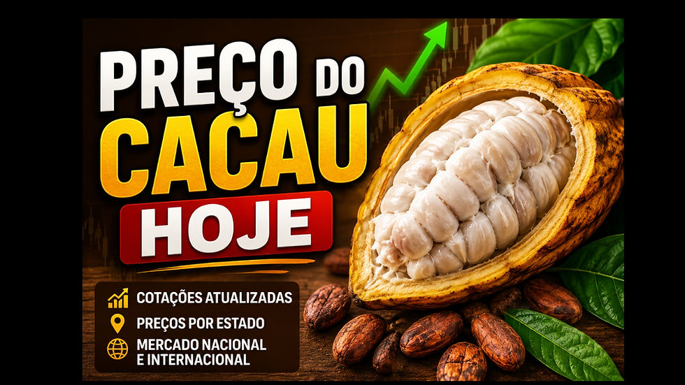preço do cacau