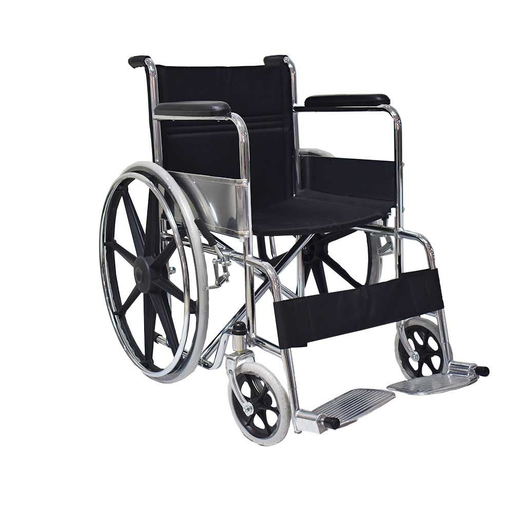 Silla de Rueda Lona - Cromada