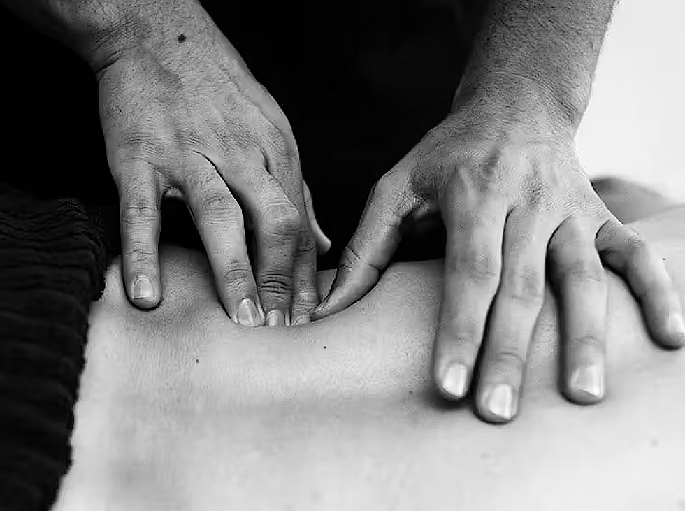 Manual therapy - direct contact with the body.