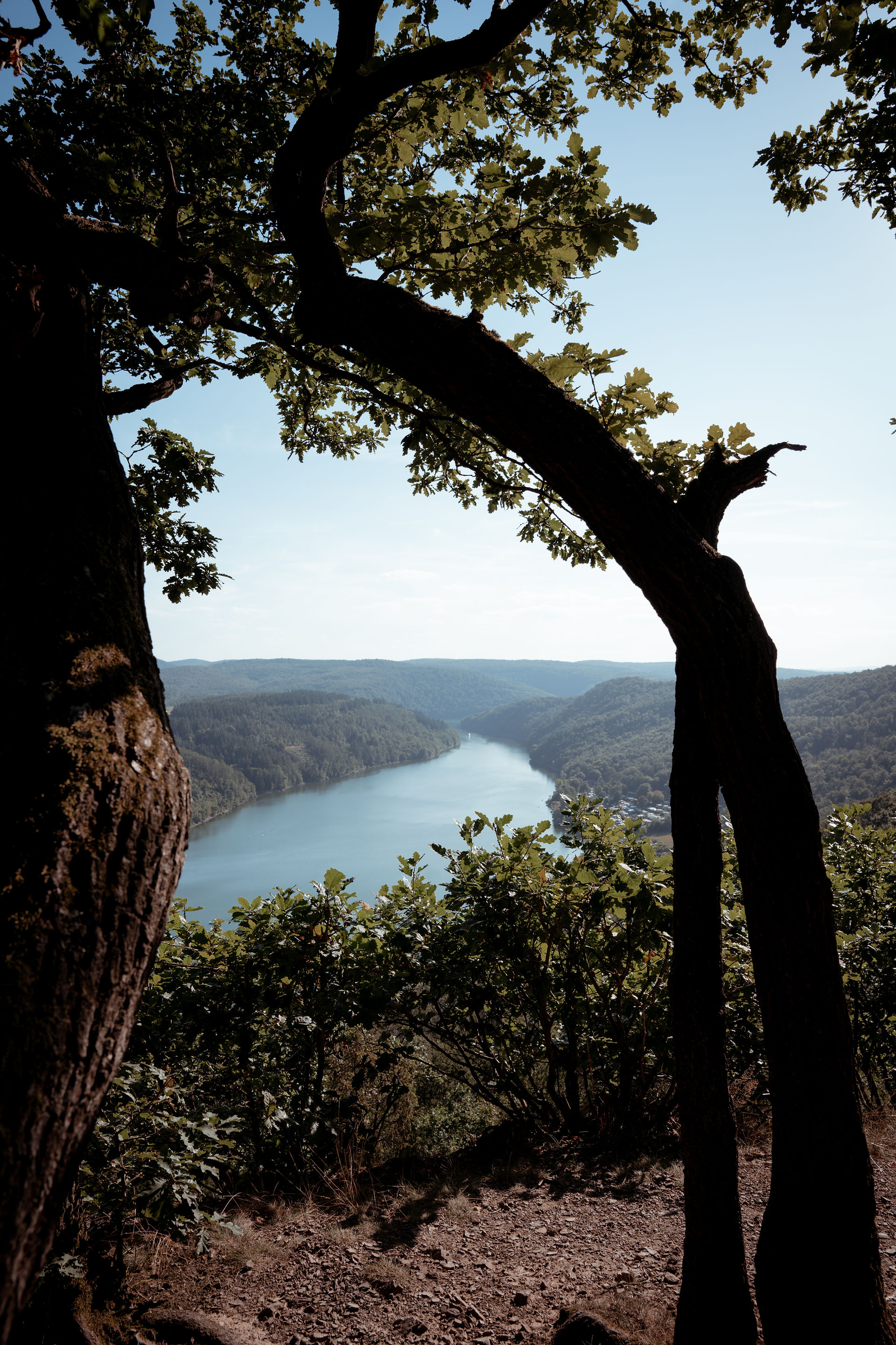 Blick auf dem Edersee in der Nähe von Basdorf