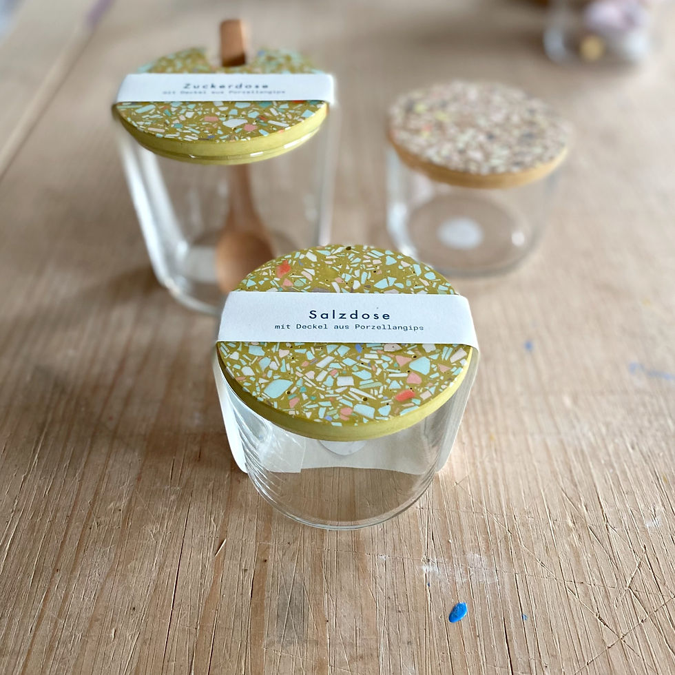 Salzdose / Grün-Senf / Prototyp