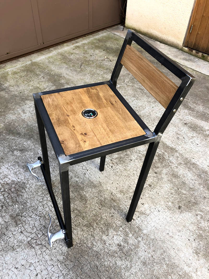 Miniature : Chaise Bar jauge "OIL"
