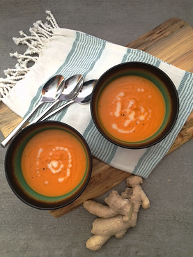 Restorative Carrot, Ginger & Turmeric Soup