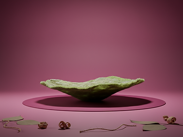 Gottesgaben Filzschale grün - mittelgroß