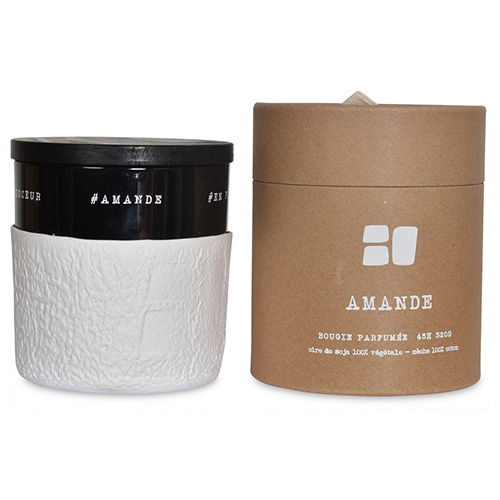 Miniature : Bougie parfumée pot papier mâché - 5 parfums