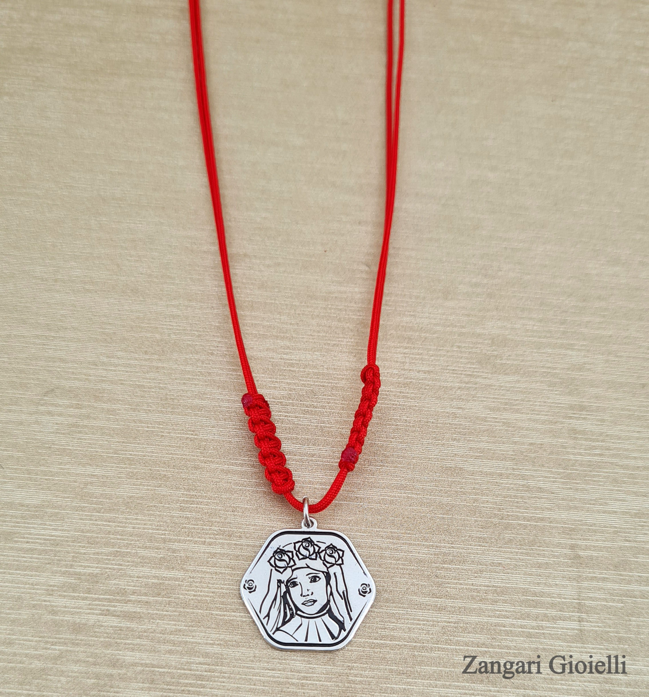 VOLTO DI ROSA  Collana Regolabile