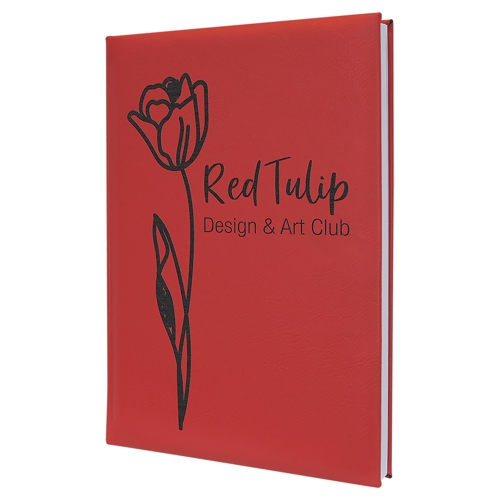 Thumbnail: 7" x 9 3/4" Leatherette Sketch Book with Unline...