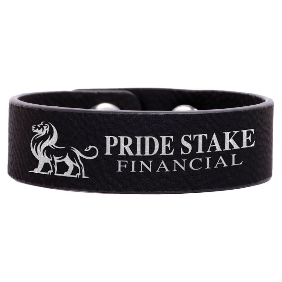 Thumbnail: 8 1/2" x 3/4" Leatherette Youth Cuff Bracelet