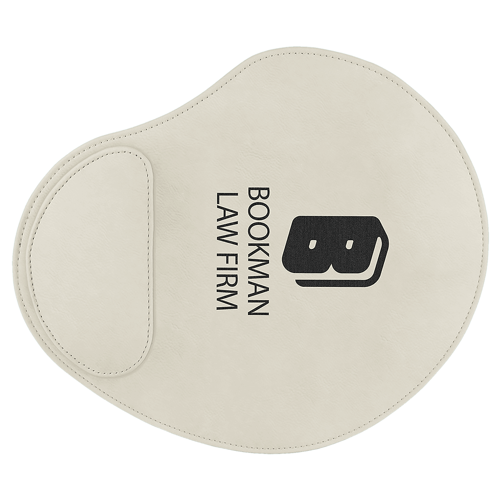 Thumbnail: 9" x 10 1/4" Leatherette Mouse Pad