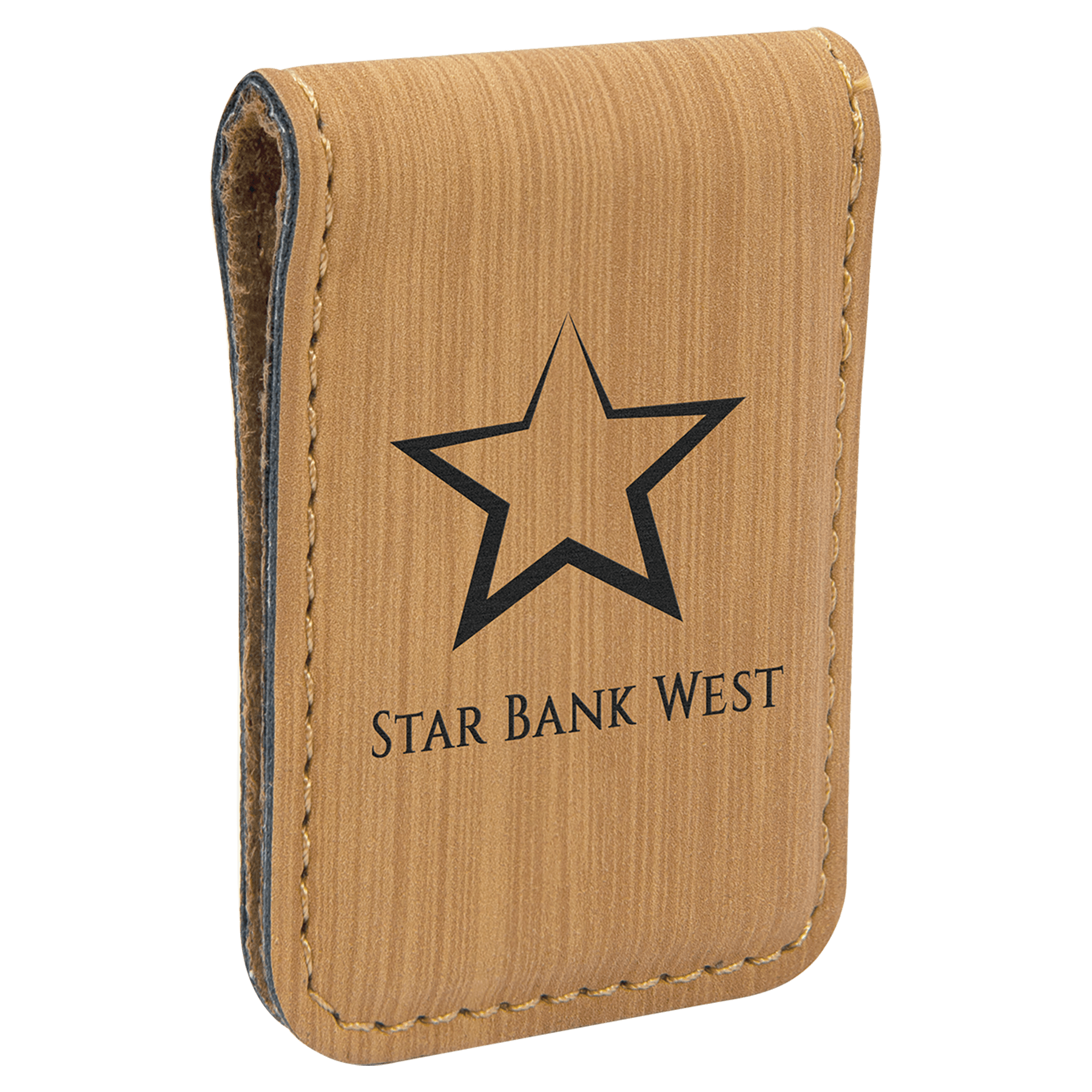 1 3/4" x 2 1/2" Leatherette Money Clip