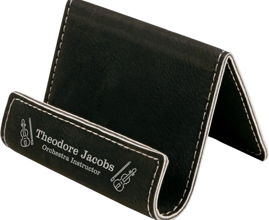 Thumbnail: 3 1/2" x 2 1/2" Leatherette Holder Easel