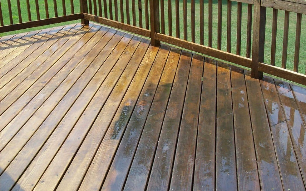 Timber and composite deck cleaning service in Aberdeen and Aberdeenshire - Veisa