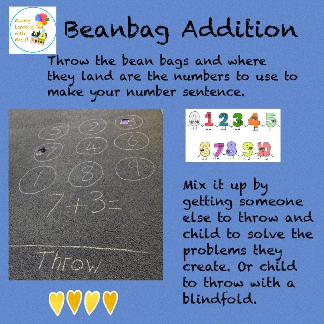 Beanbag Addition Maths Beanbag addition maths