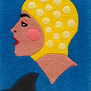 Tufted rug, wall hanging, wool rug, wool art