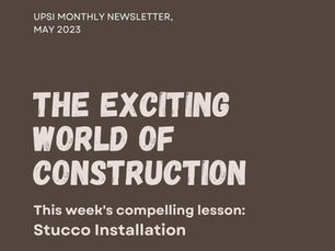 Welcome to The Exciting World of Construction - Stucco Installation! 