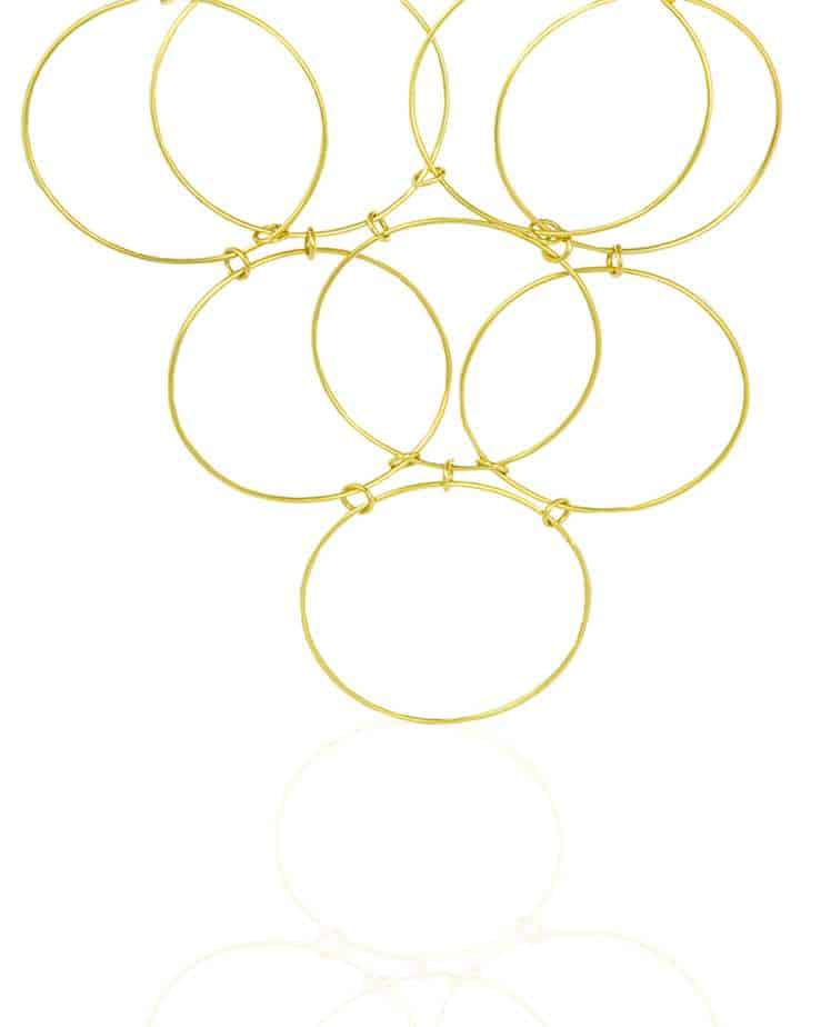 Thumbnail: Allela Brass Circles Necklace
