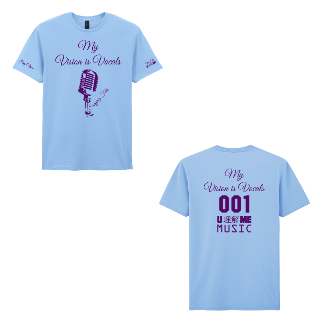 Personalised MY VISION IS VOCALS T-shirts