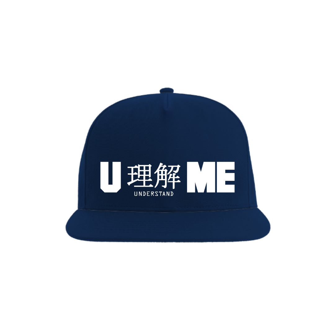 U理解ME SNAPBACK CAP (NAVY/WHITE)