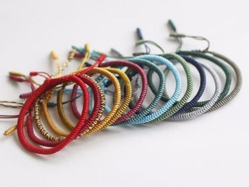 Pulsera de nudos Tibetana de la buena suerte