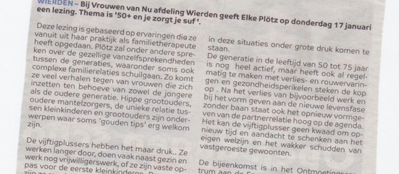 Vrouwen van Nu - Lezing