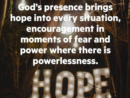 The active presence of God