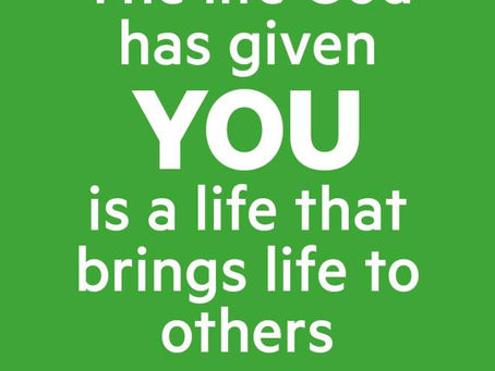 Bringing life to others