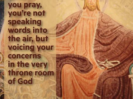 The beginning of prayer