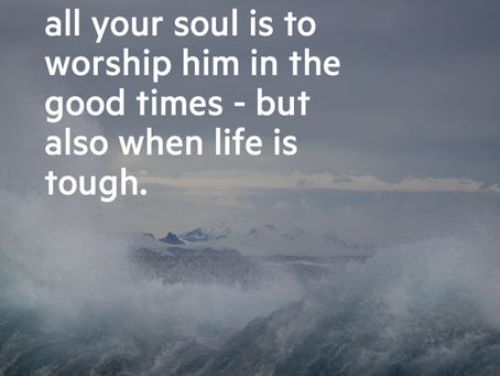 Loving God with our souls