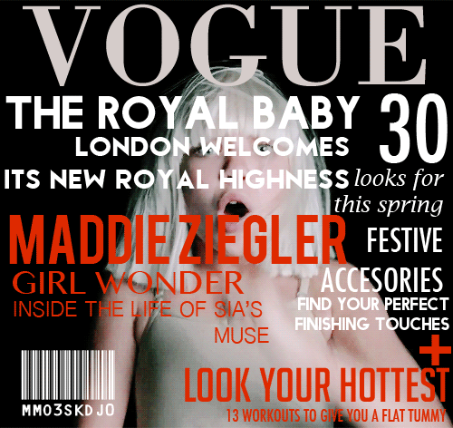 w maddie vogue.gif