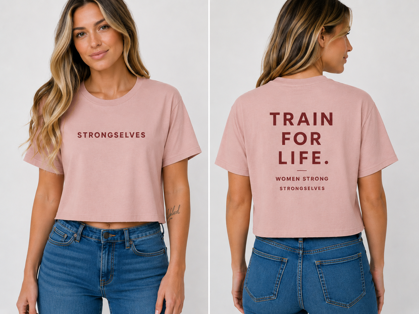 StrongSelves Flowy Crop Tee