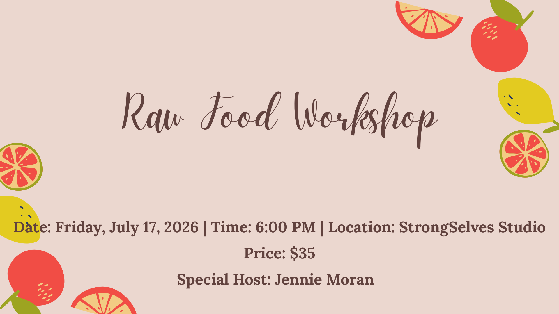 Raw Food Workshop