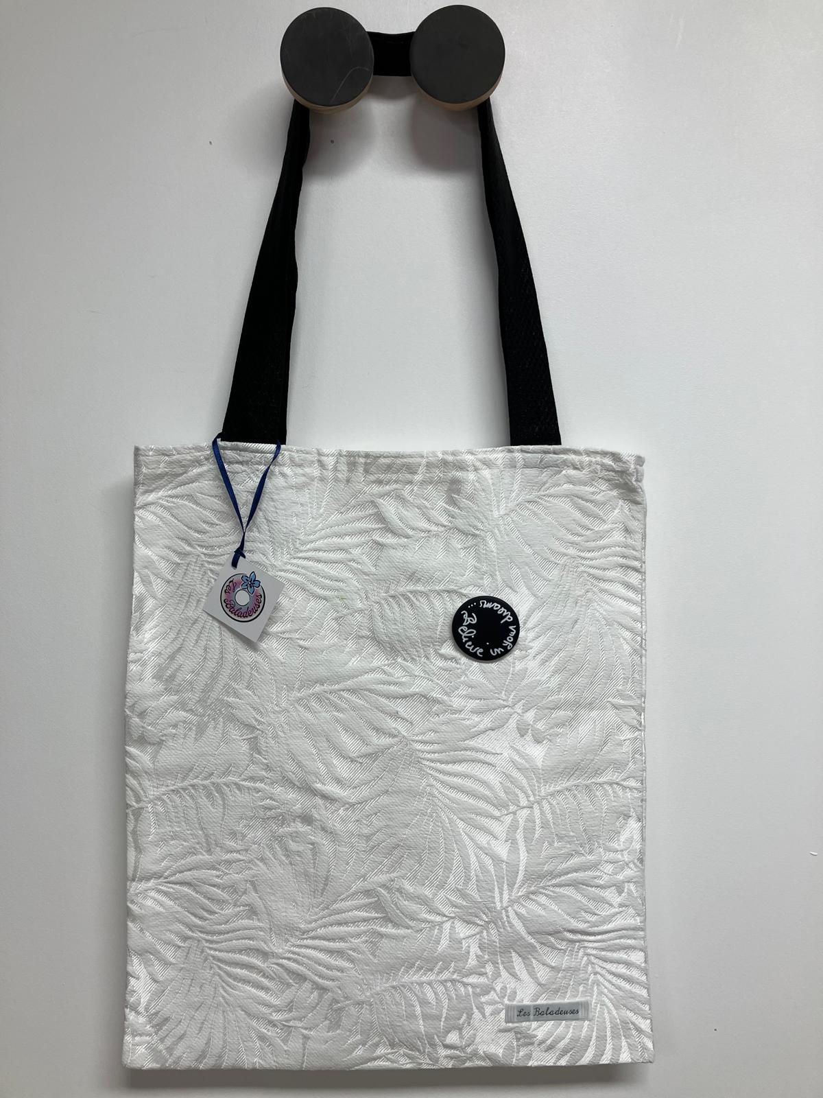 Sac Georgette - Blanc feuillage