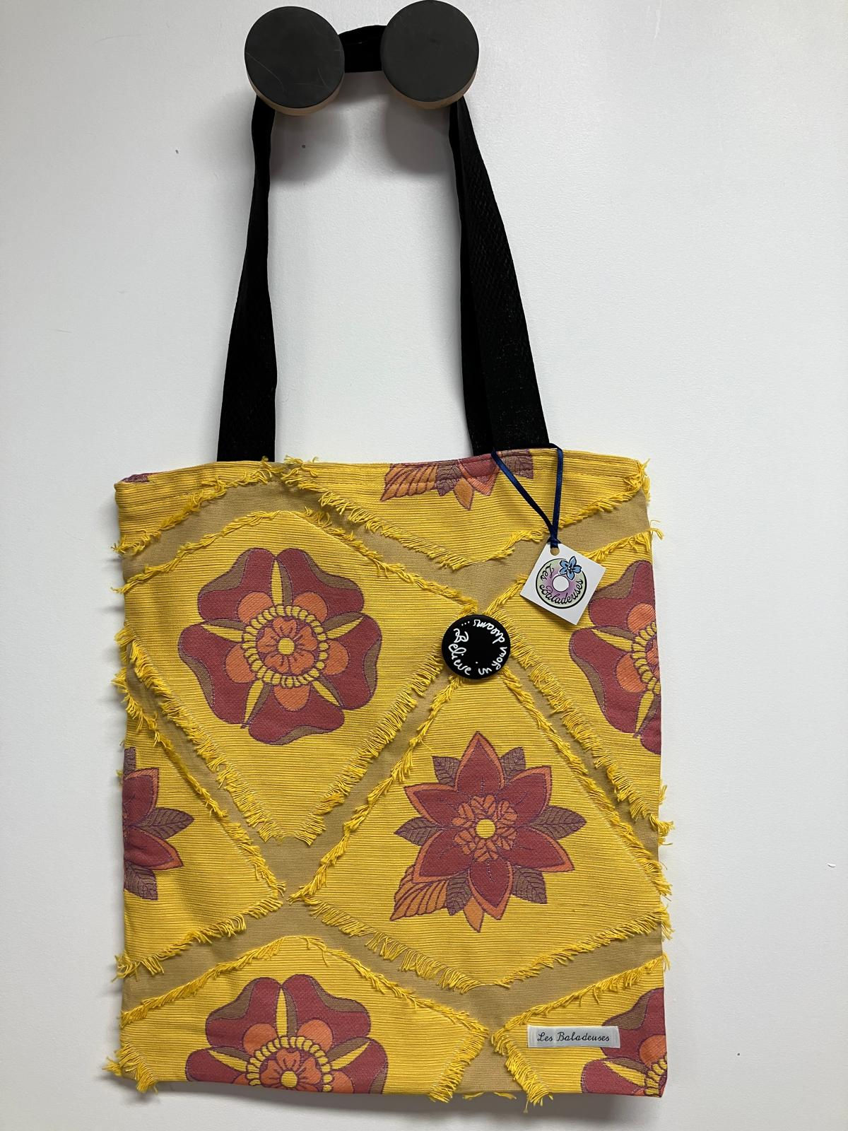 Sac Georgette - Jaune moutarde & Terracotta