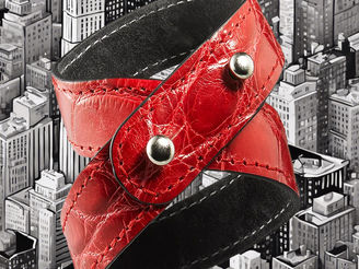 Sophisticated Edge: The Alligator Double Wrap Cuff
