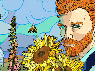 Van Gogh’s Garden with the Fold Over Clutch