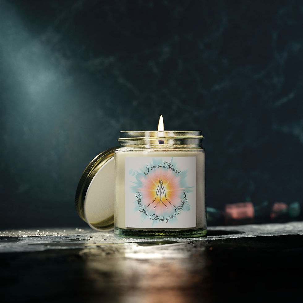 Thumbnail: I Am So Blessed Scented Coconut Apricot Candles (4oz, 9oz)