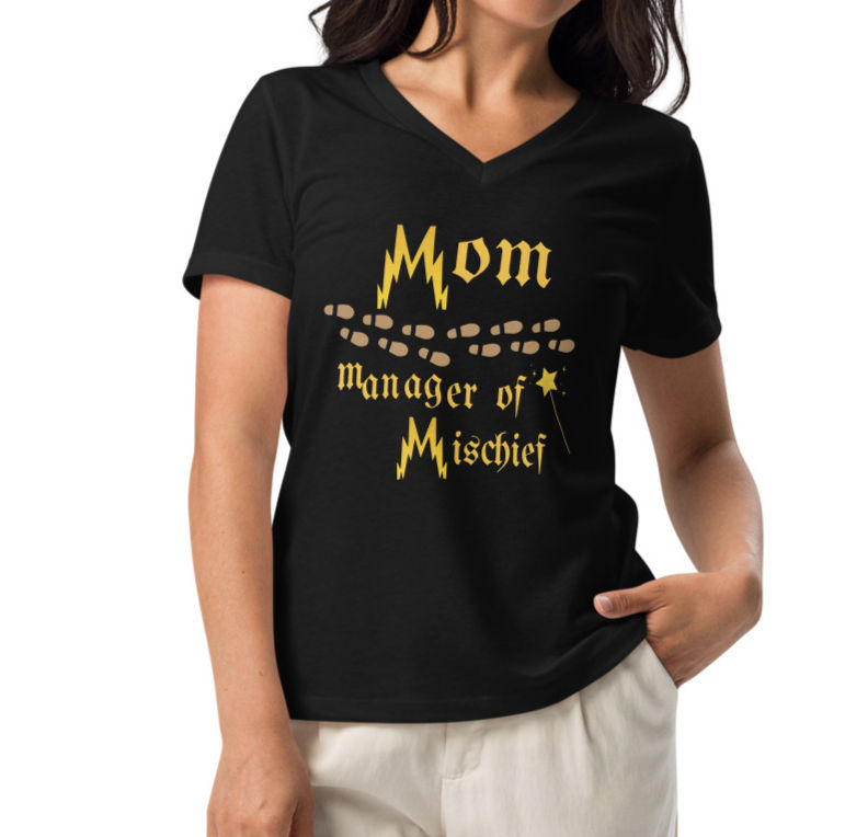Miniatura: Women’s relaxed v-neck t-shirt