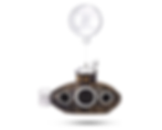 Floating submarine for fish tank